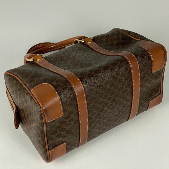 Celine Macadam Pattern Mini Canvas Handbag Brown - Picture 2 of 6